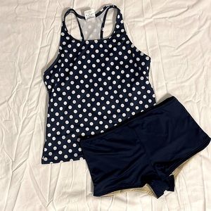 Lands End girls size 14 tankini and boy short.